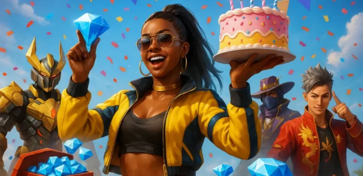 День рождения Free Fire — бесплатные скины и алмазы для игроков